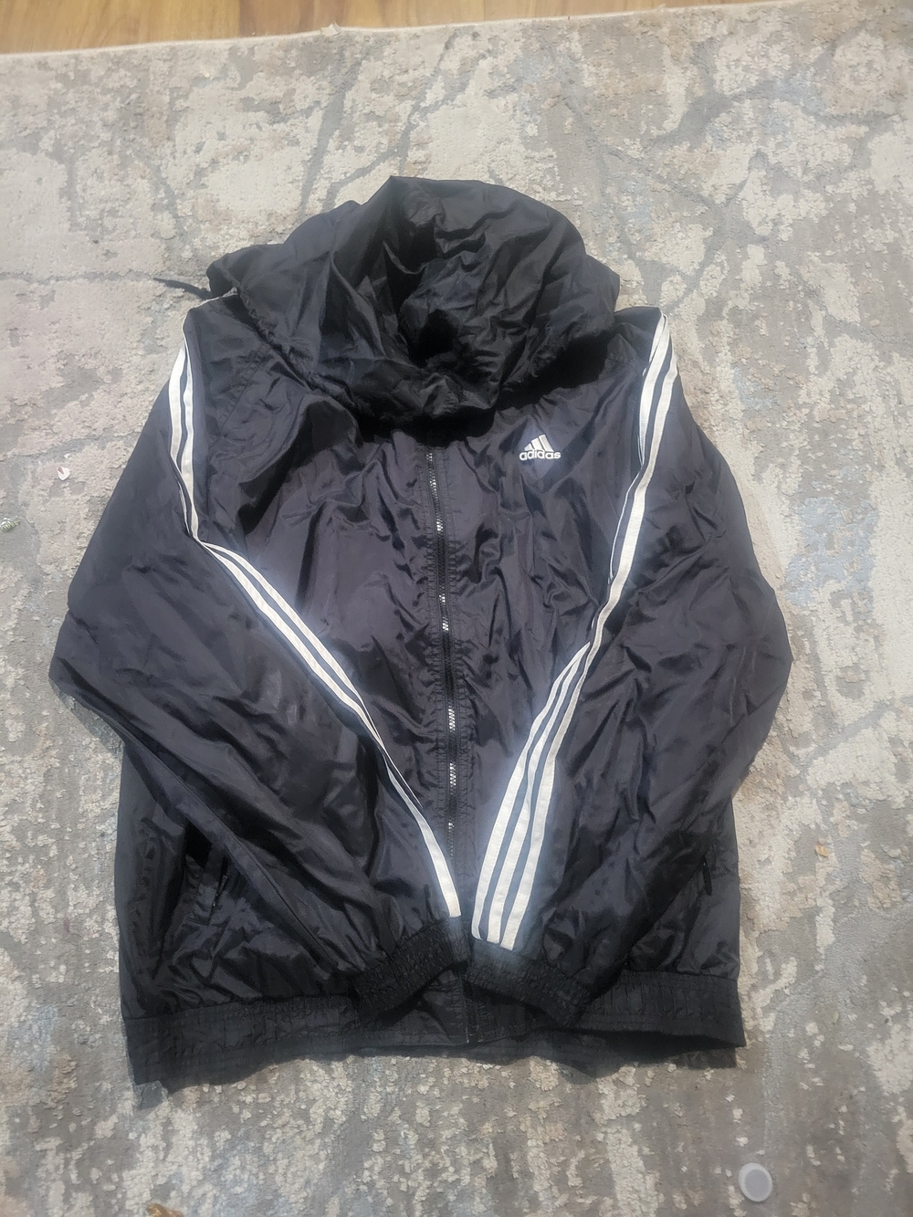 adidas Black Windbreaker